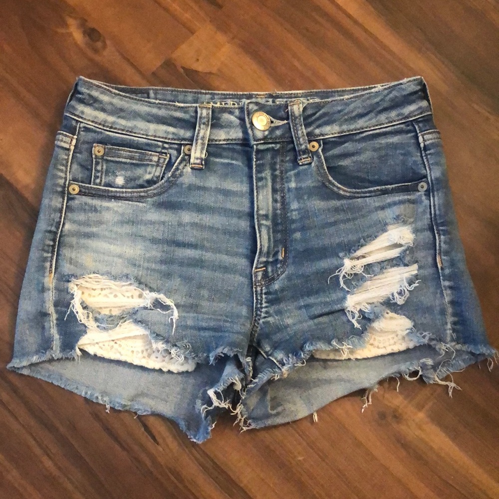 American Eagle Distressed Jean Shorts